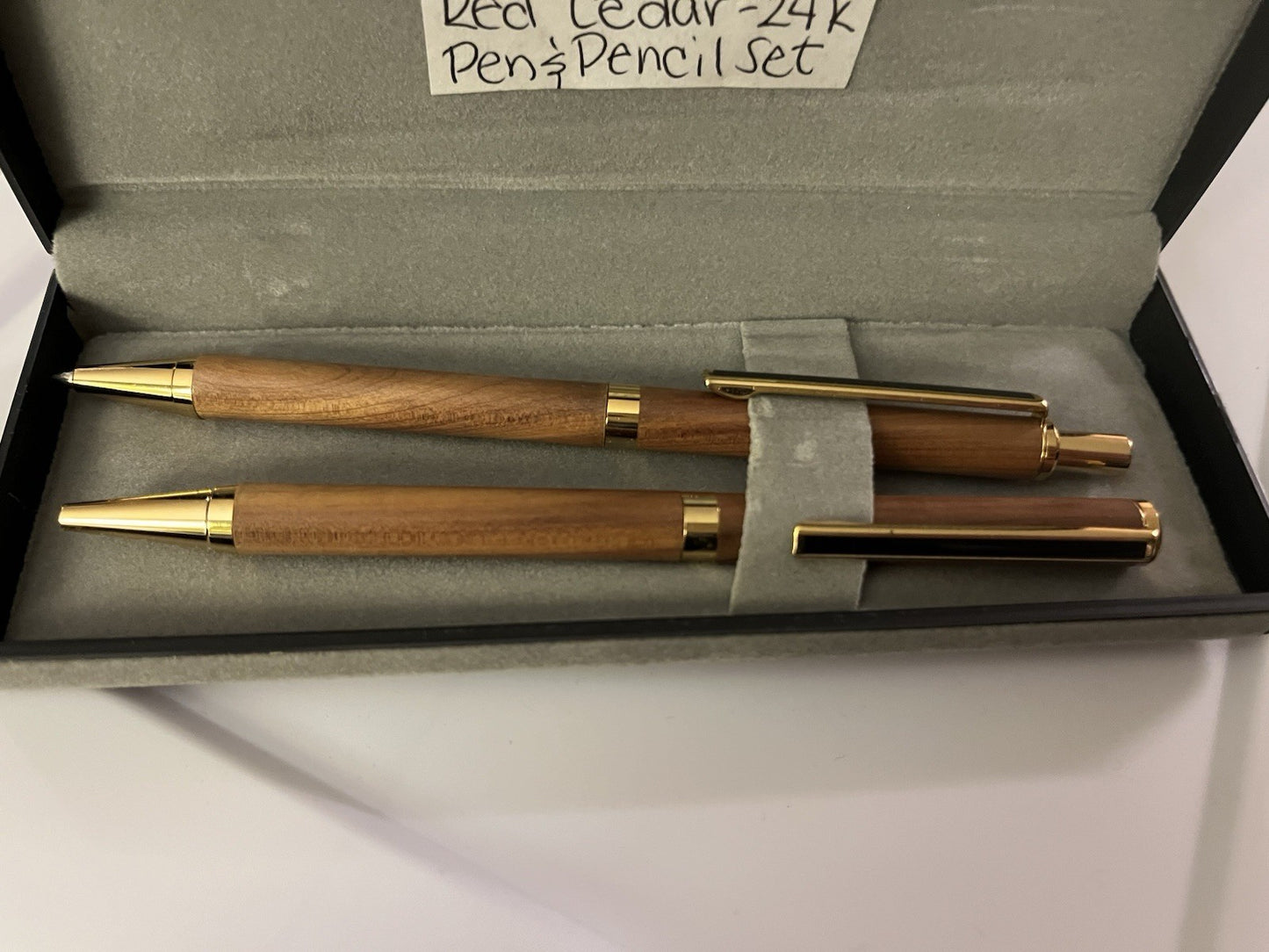 Red Cedar 24k Pen And Pencil Set