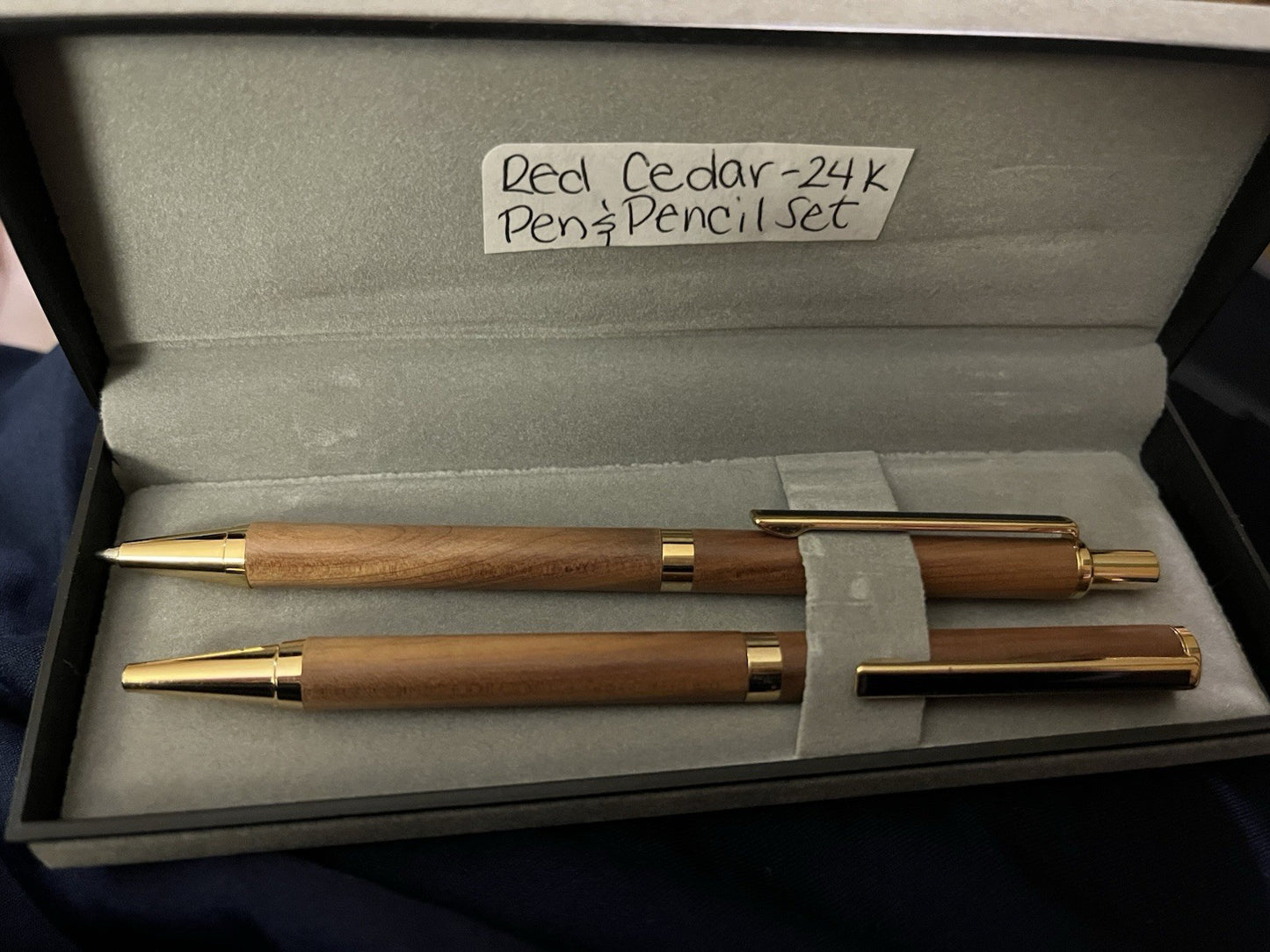 Red Cedar 24k Pen And Pencil Set