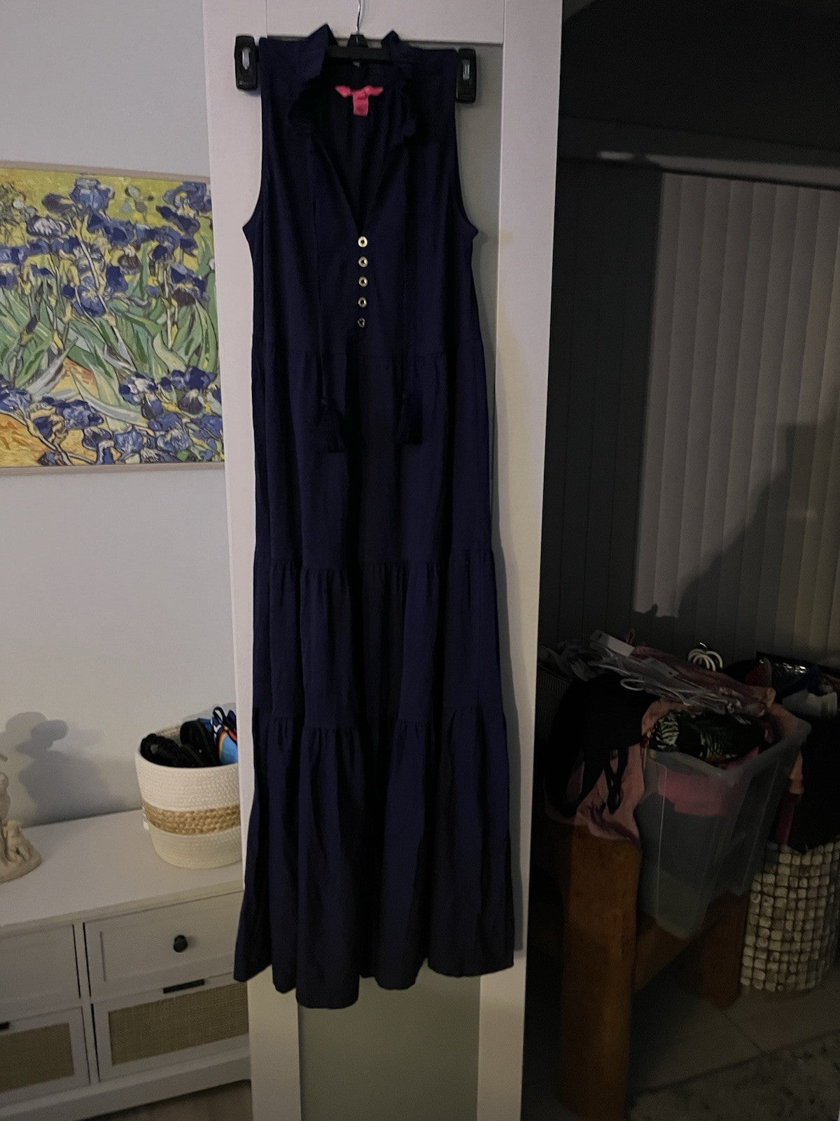 Lily Pulitzer Women's Malone Maxi True Navy Maxi Dress Size XS NWOT