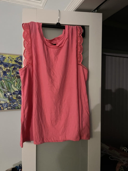 Lilly Pulitzer Agee Pink Tank Sz Xl