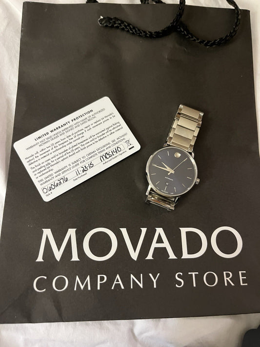 movado museum classic mens watch 0606276