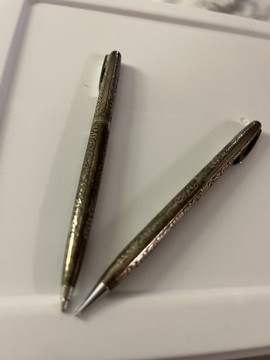 vintage sheaffer pen and pencil set 